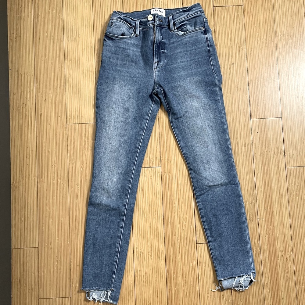 Frame denim le skinny crop jeans